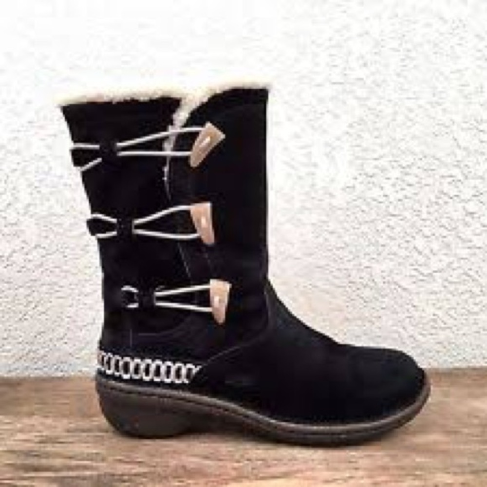 Ugg Australia Kona Black Suede Boots